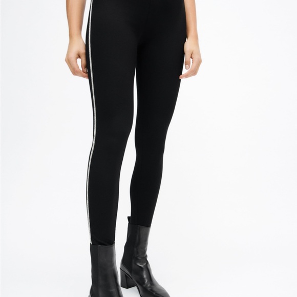 NWT Zara Sparkly Side Stripe Leggings - Picture 7 of 7